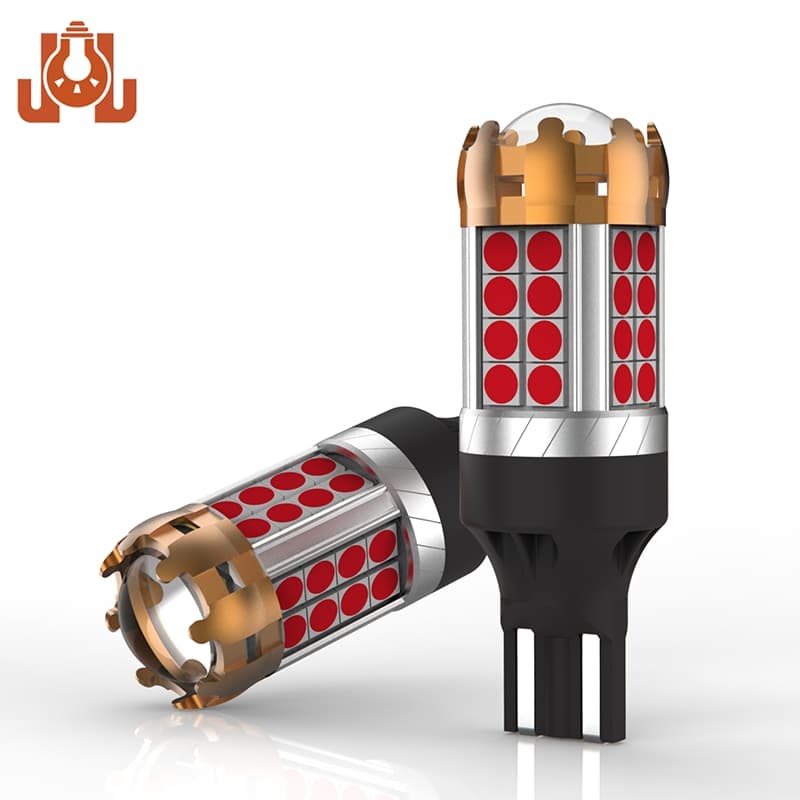 T15 W16W Red LED 3rd Brake Light Strobe Flashing High Mounted Brake Lamp