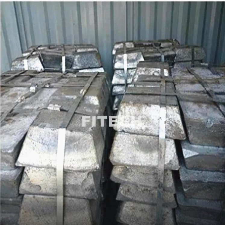 99.65%/99.85% CAS 7440-36-0 Grey with Metallic Luster Ingot Metallurgy Antimony Ingot