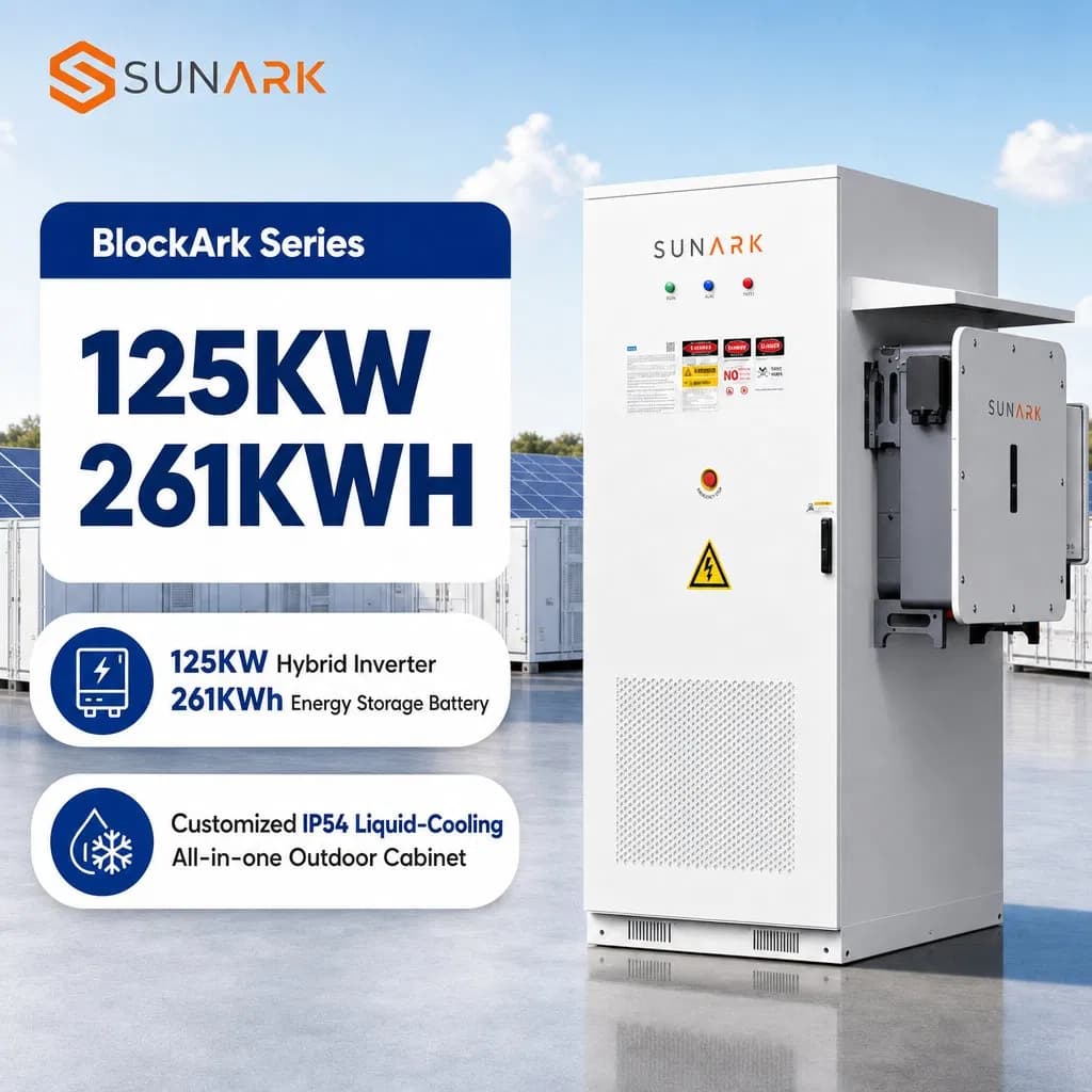 CE Outdoor Storage Cabinet 125kw 261kwh Liquid Cooling LiFePO4 Battery Bess for Turnkey Solar Energy Storage EPC Projects