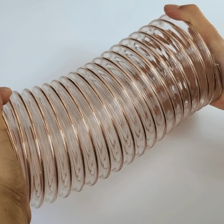 Spiral Steel Wire Polyurethane Duct 50 Clean PU Dust Removal Hose