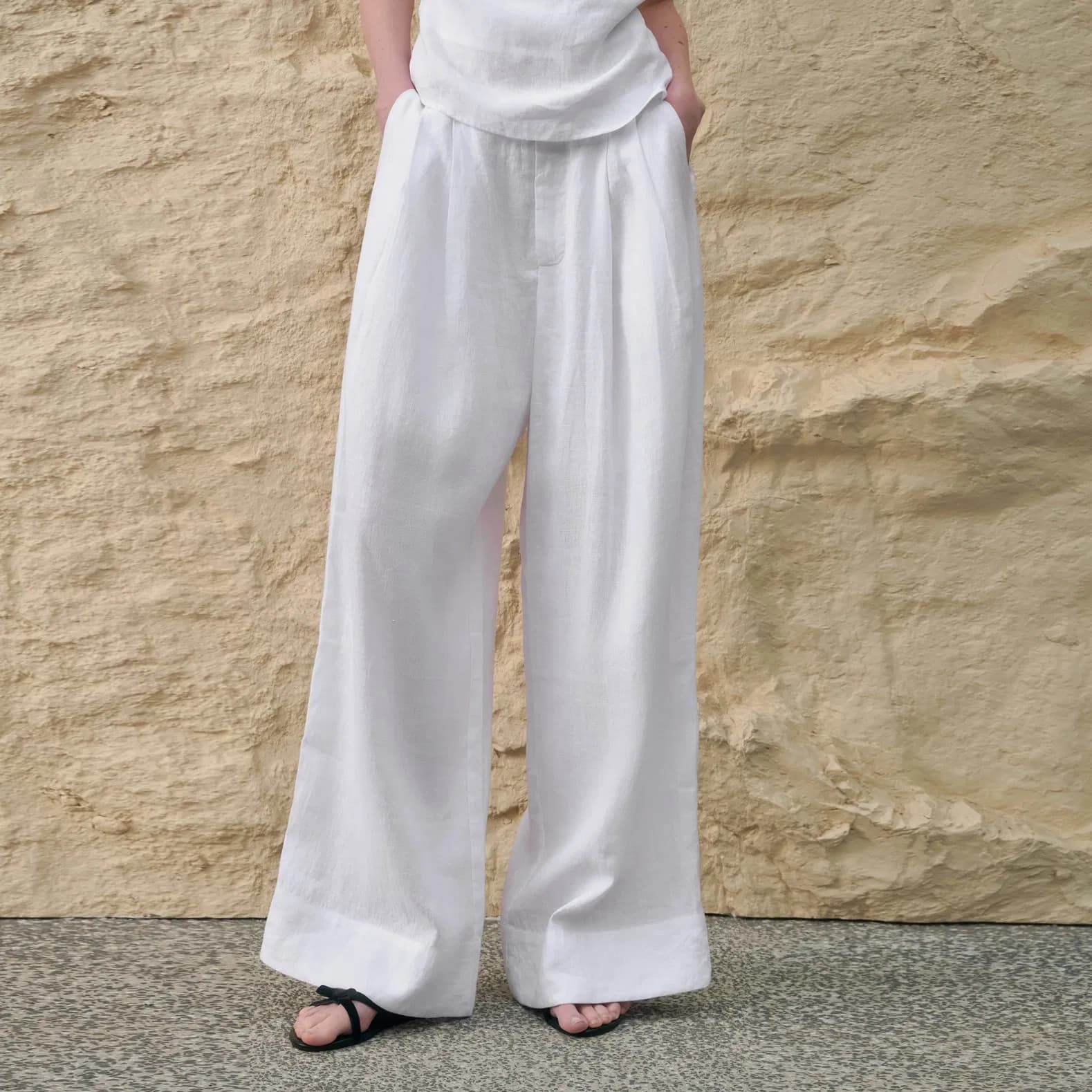 Stylish Customized Cotton-Linen Long Pants for Wholesale Distribution
