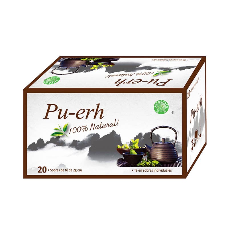 Premium Natural Puerh Tea Bags - 20 Count Herbal Blend