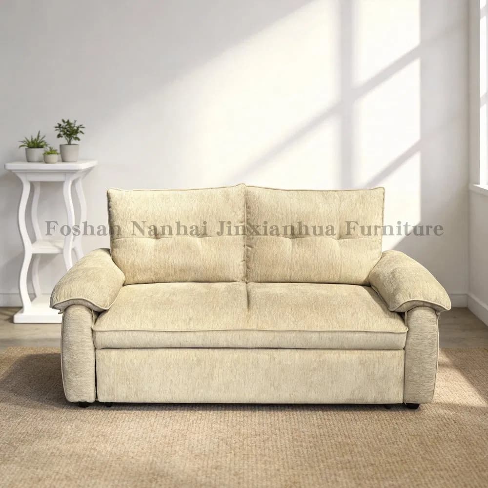 Fashion European China Leather Bed Corner Couch Fabric Living Room Sofa with FSC