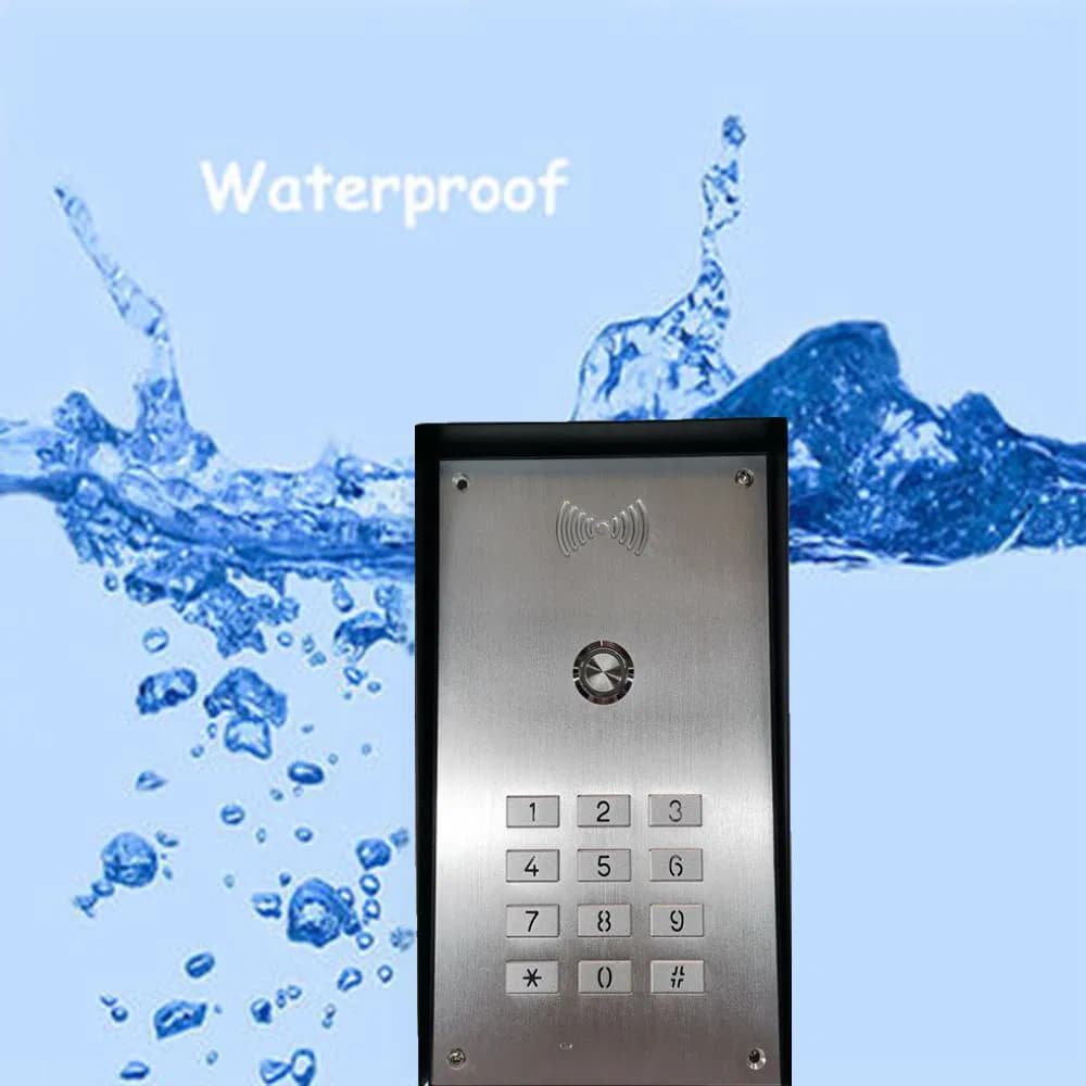 50-Unit 4G Non-Video Door Station, Aluminum Alloy Waterproof Outdoor Unit, No Indoor Extension Required, SIM Card 4G Voice Intercom Access Control All-in-One De