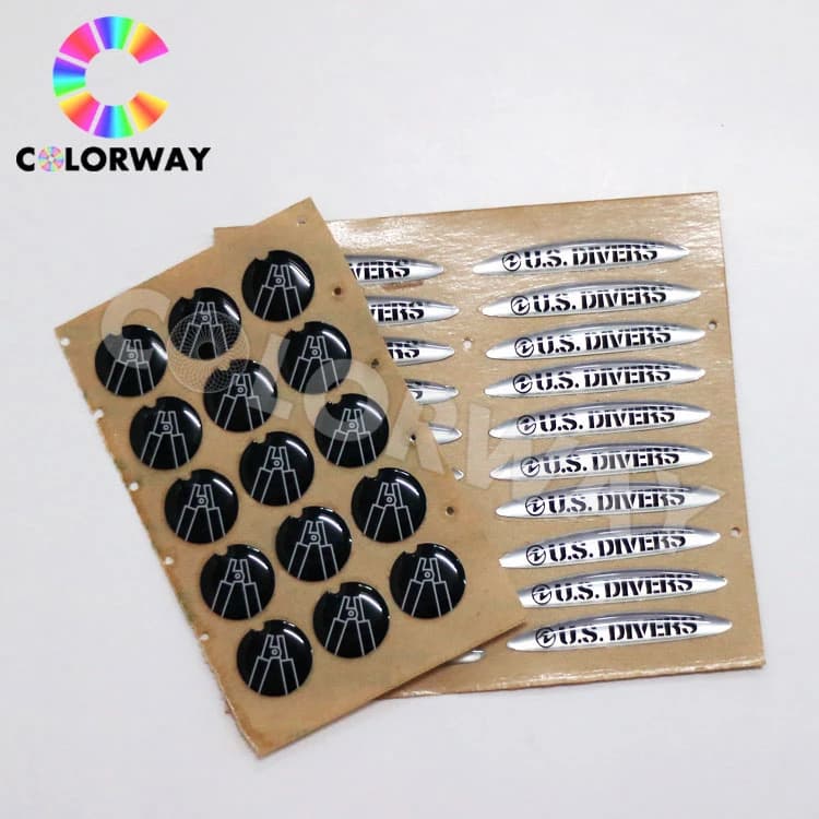 Clear Hard Epoxy Dome Sticker Without Printing