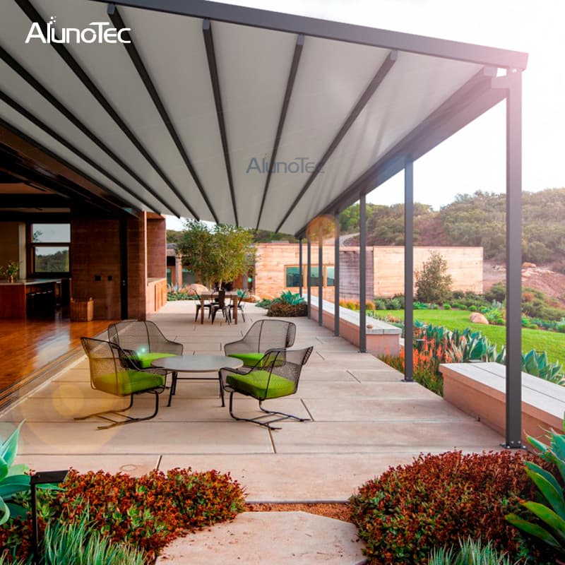 Sun Protection Electric Folding Roof Retractable Awnings for Outdoor Bars