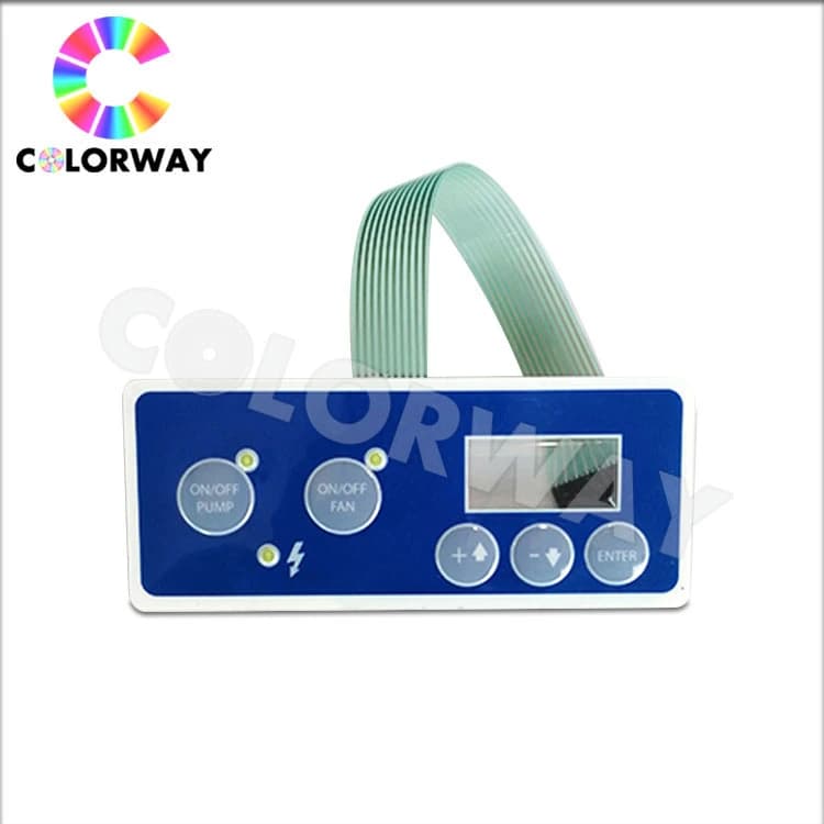 Custom Glossy Pet Round Buttons Metal Dome Membrane Switches