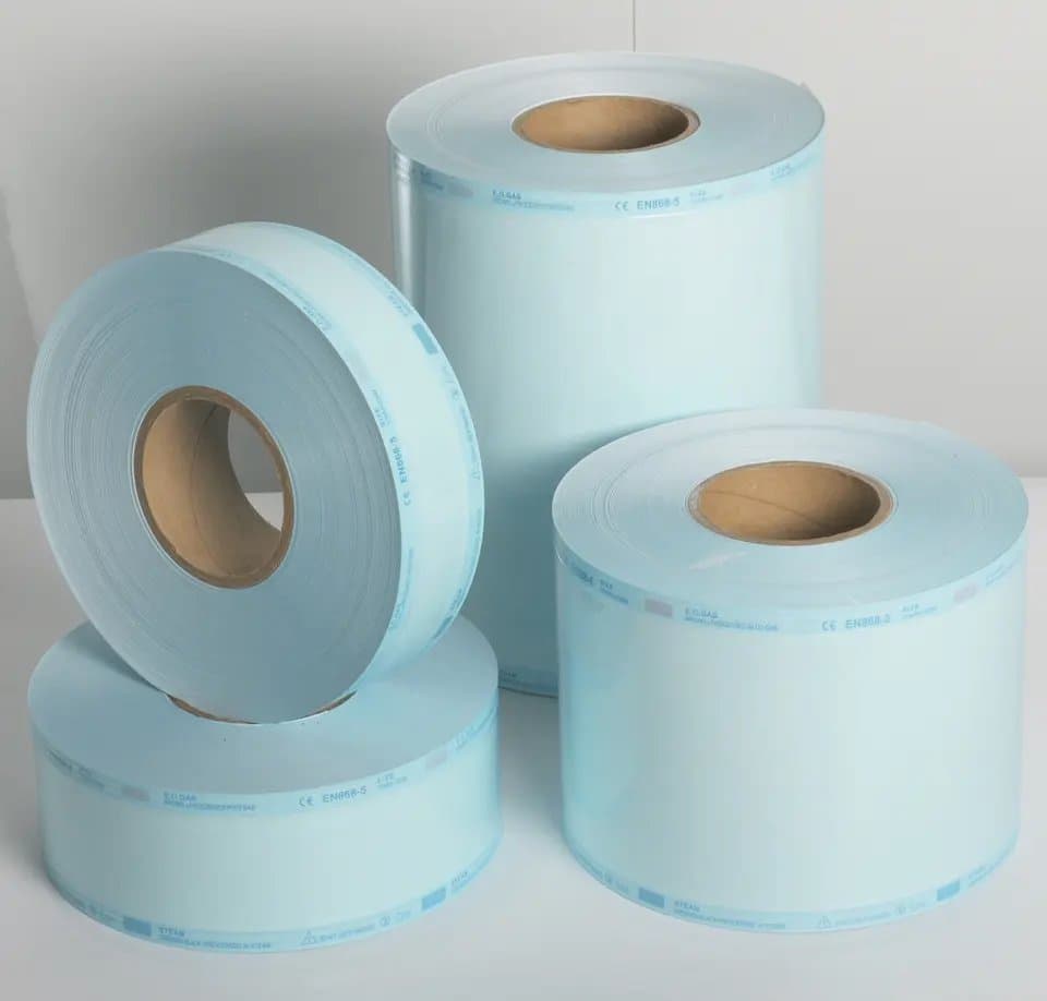 Sterile Autoclave Plastic Paper Reel Bag Dental Sterilization Pouch Reel Roll