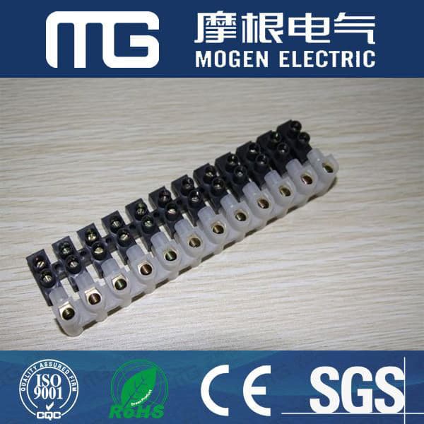 Plastic Terminal Blocks PE, PP, PA Electrical Power Cable Copper Terminal Block