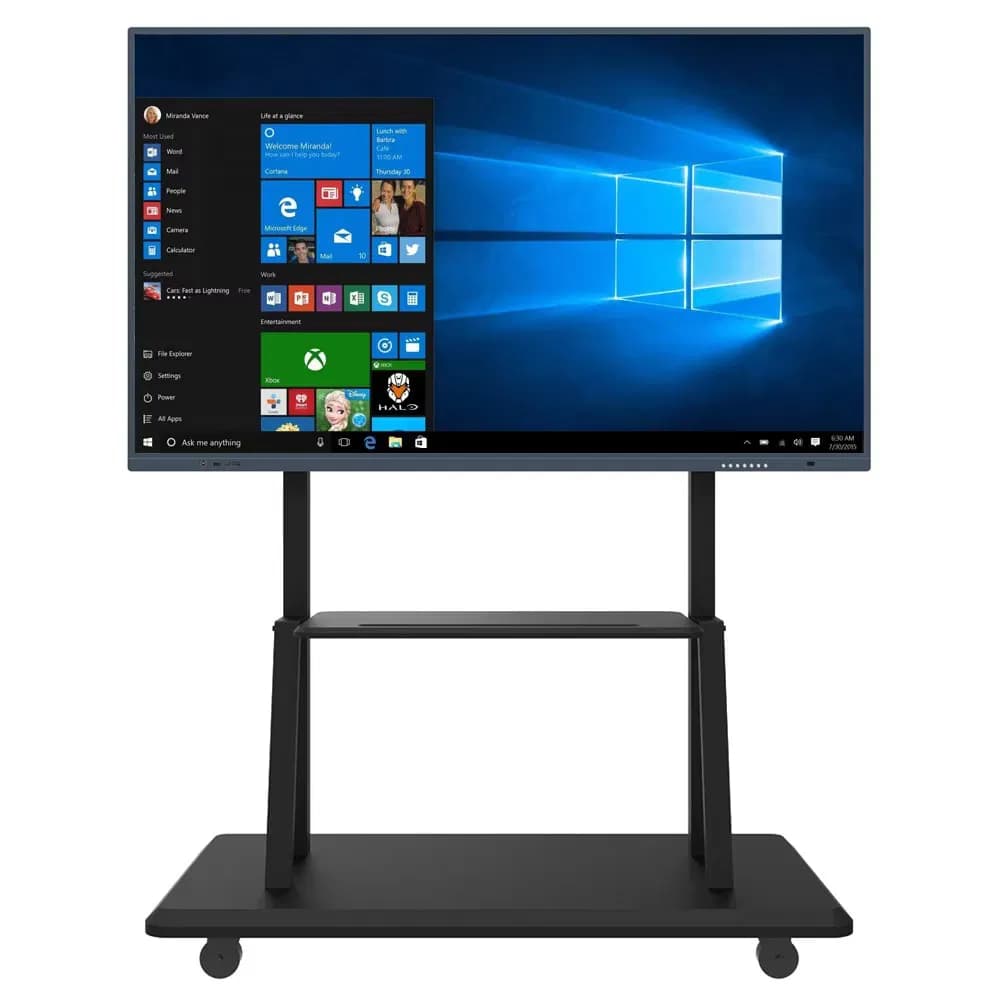 Interactive Flat Panel 65/75 Inch All in One Touchscreen Smart Board Interactive Whiteboard for Meeting Presentation Classroom