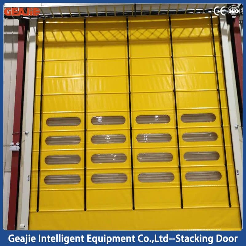High Quality Hard Material High Speed Aluminum Shutter Rolling Stacking Door
