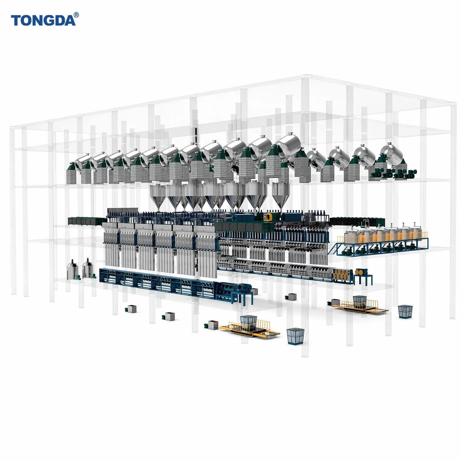 Tongda Td-PSF Industrial Pet PP Staple Fiber Line for Geotextile and Automotive Use