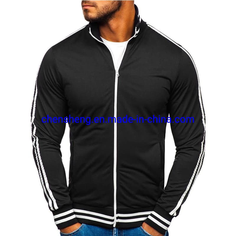 Men's Jacket Black Casual Baseball Bomber Jacket for Streetwear Casual Thin Spring Autumn