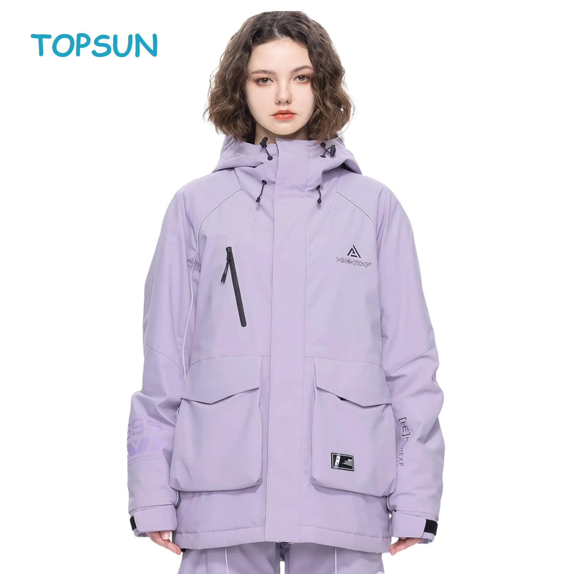 Ski Jacket Snowboard Coat Snow Winter Waterproof Insulated Windproof Baggy Warm Hooded Jacket for Men Women