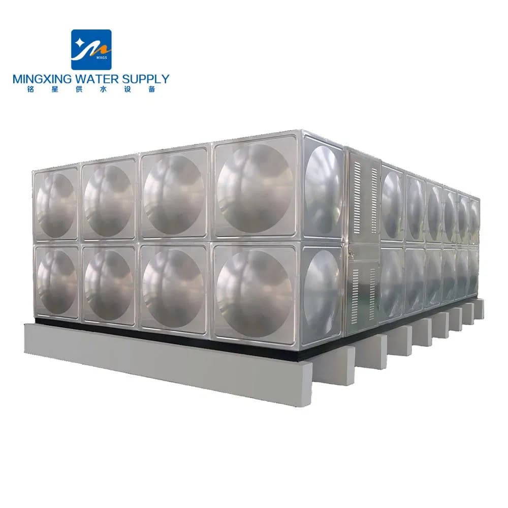 SS304 316 Square Water Storage Welding Stainless Steel Water Tank Food Grade