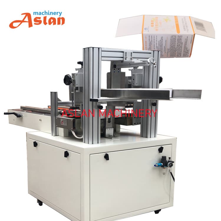 Hot Melt Glue Box Sealing Machine Economical Type Box Gluing Packing Machine