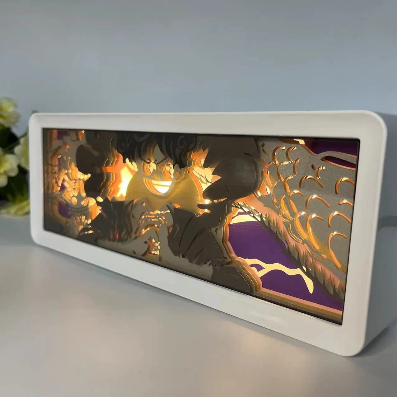 16 Colors RGB Remote Naruto Demon Slayer Dragon Ball One Piece Cartoon 3D Night Lights Anime Figure LED Night Lamp Anime Nightlights