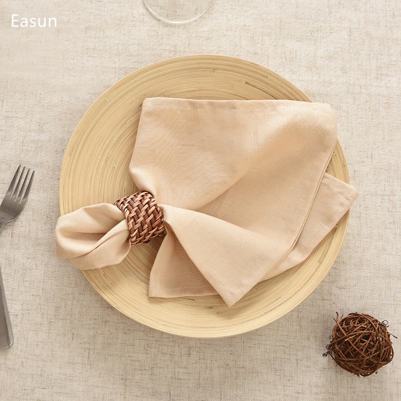 Wholesale White Cloth Tablecloth Cocktail Beverage Napkins