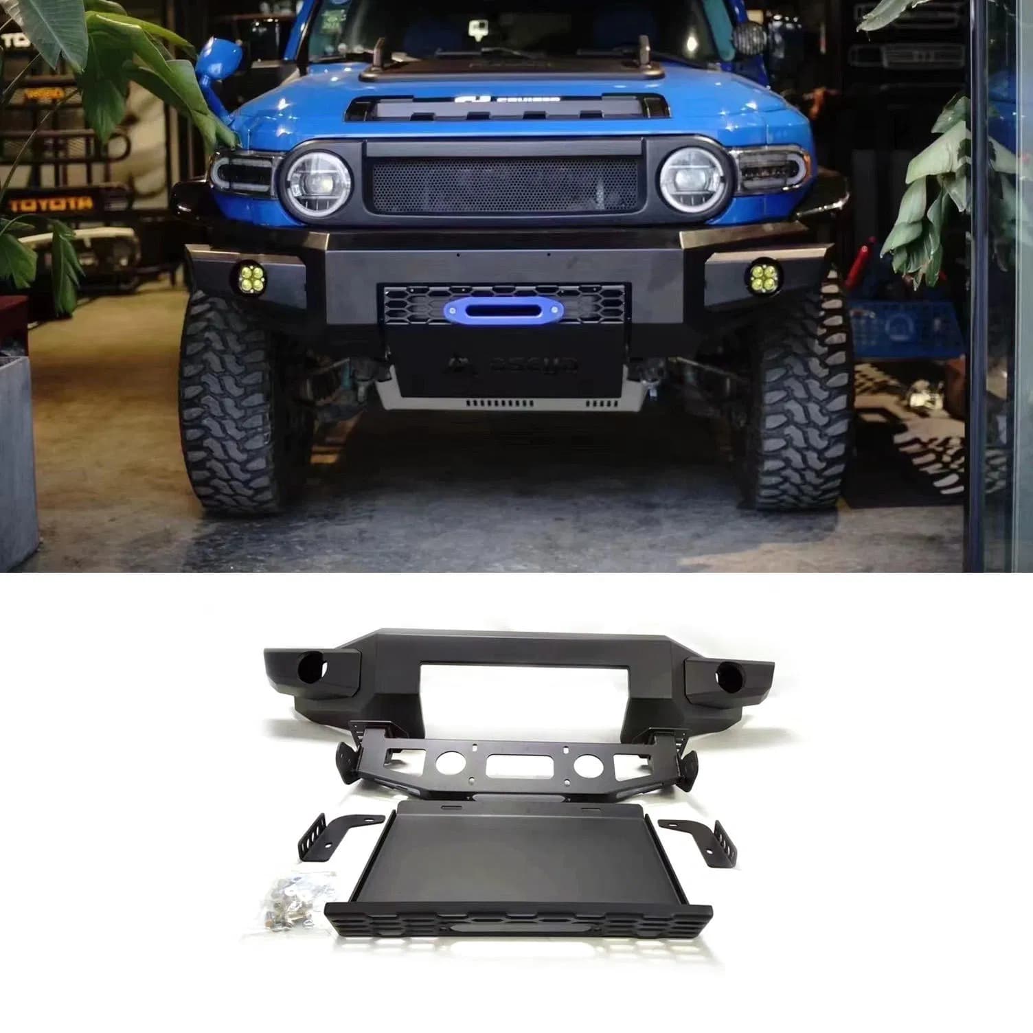4X4 Auto Parts Truck Steel Car Front Bumper for Toyota Fj Cruiser