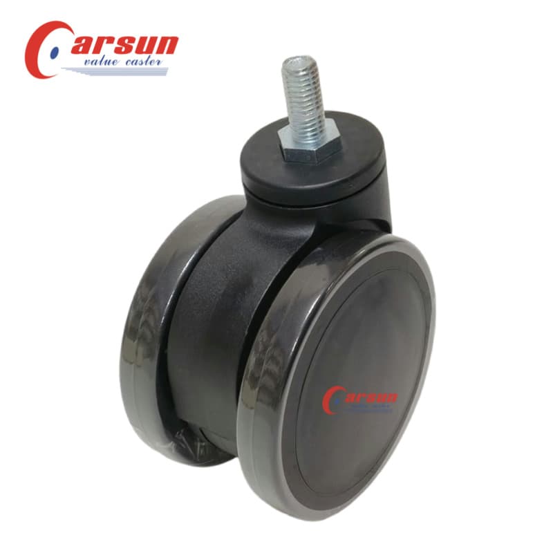 Special 4 Inch Black Swivel Nylon Stem Casters for Hospital Laboratory Equipment and Instruments OEM Supported