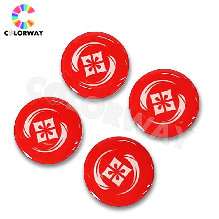 Beautiful Self-Adhesive Colorful Clear Round Epoxy Stickers