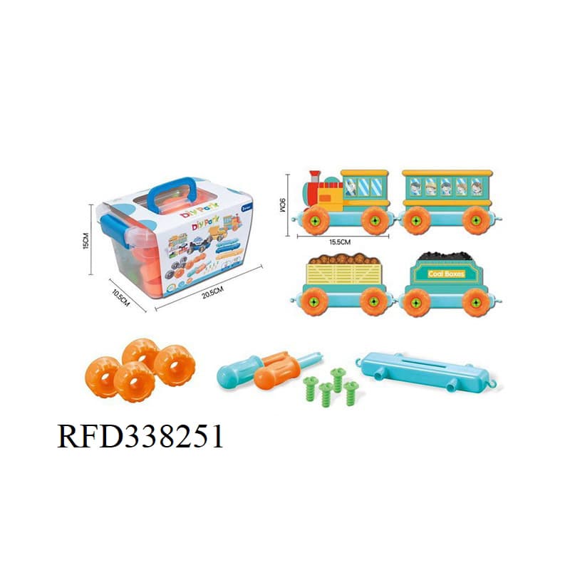 Educational Puzzle Toy Disassembly Train Vehicle Toy for Kids