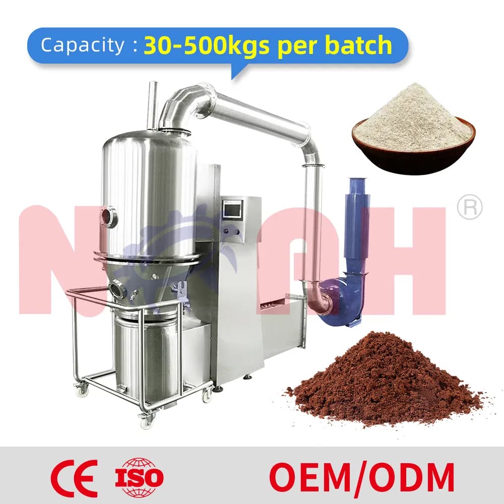 High Efficient Fluid Bed Dryer (GFG200) Pharmaceutical Western Medicine Production Dryer