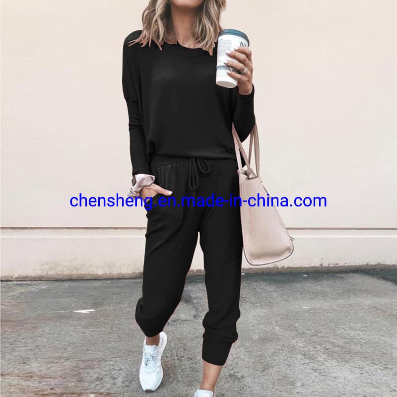 Autumn 2 Pieces Set Women Fashion Elegant Pants Sets Female Casual Outfits Jogger Set Sports Suit Cotton Tracksuits