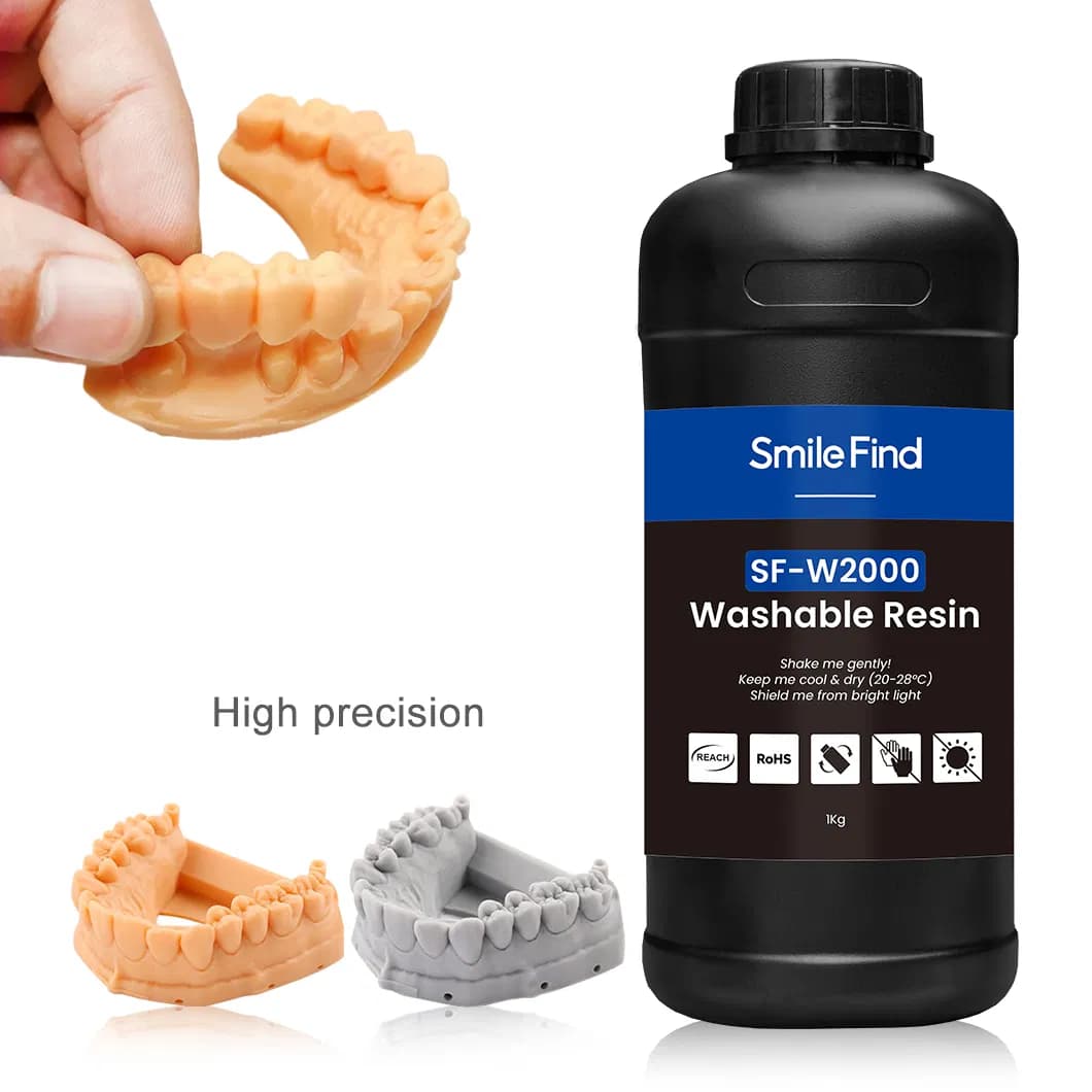 Smile Find Flexible Crown LCD DLP Resins Biocompatible Washable Dental 3D Resin