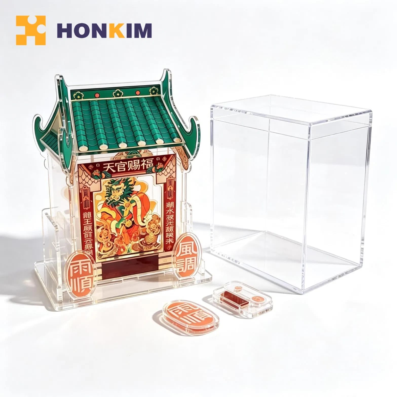 Exquisite Acrylic Ancient Temple Craft for Cultural Souvenir Gift