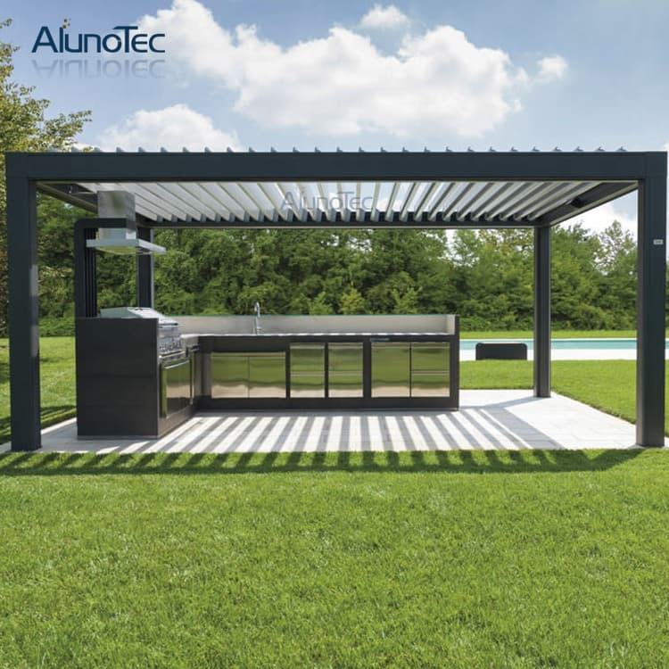 Rainproof Patio Shutter Horizontal Patio Pergola