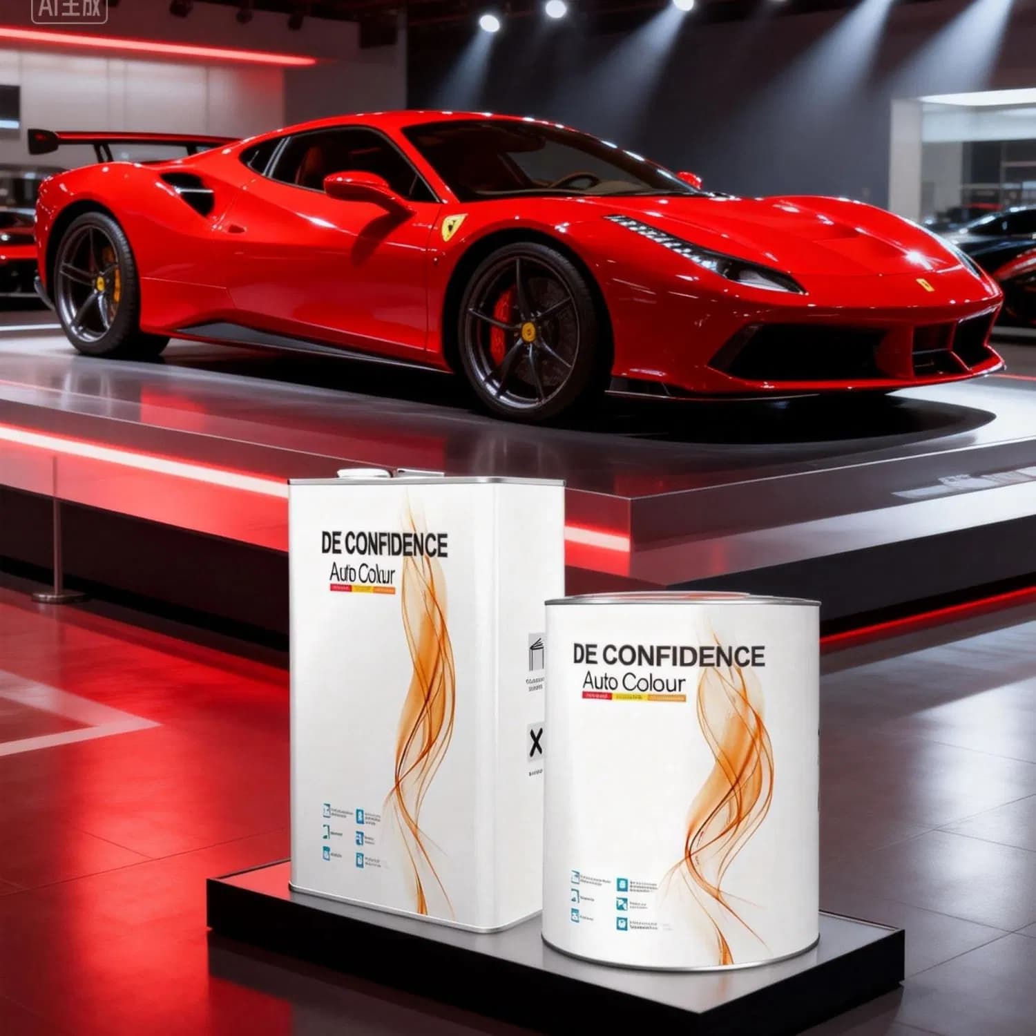 Durable HS 1K Violet Red Pearl Acrylic Paint for Cars - Factory Direct