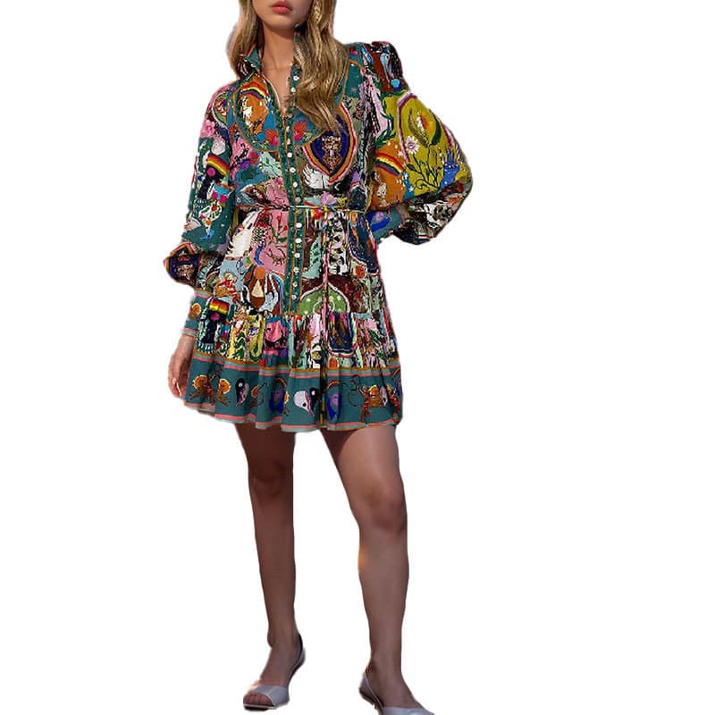 Elegant 2025 Women's Summer Dress with Lace Patchwork Design