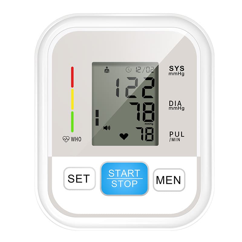 The Upper-Arm Electronic Digital Blood Pressure Monitor Is Used for Home Use.