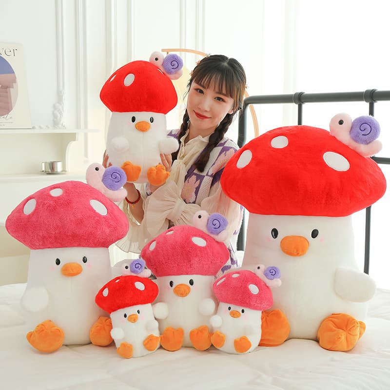 Mushroom Pillow Toy Cute Stuffed Animals Plants Mushroom Plushies Cushion
