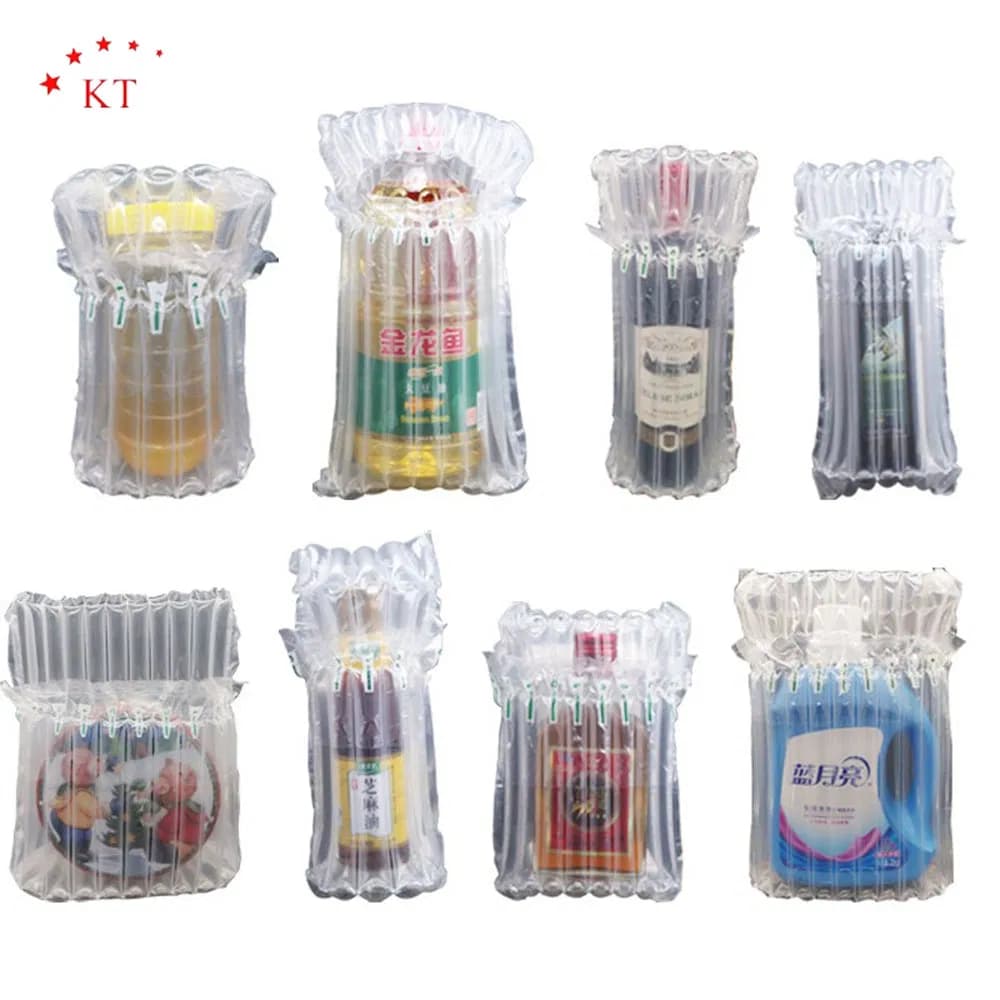 High Shock Resistance Air Cushion Bubble Roll Plastic Bag Air Column Bag for Bottles Fragile Products