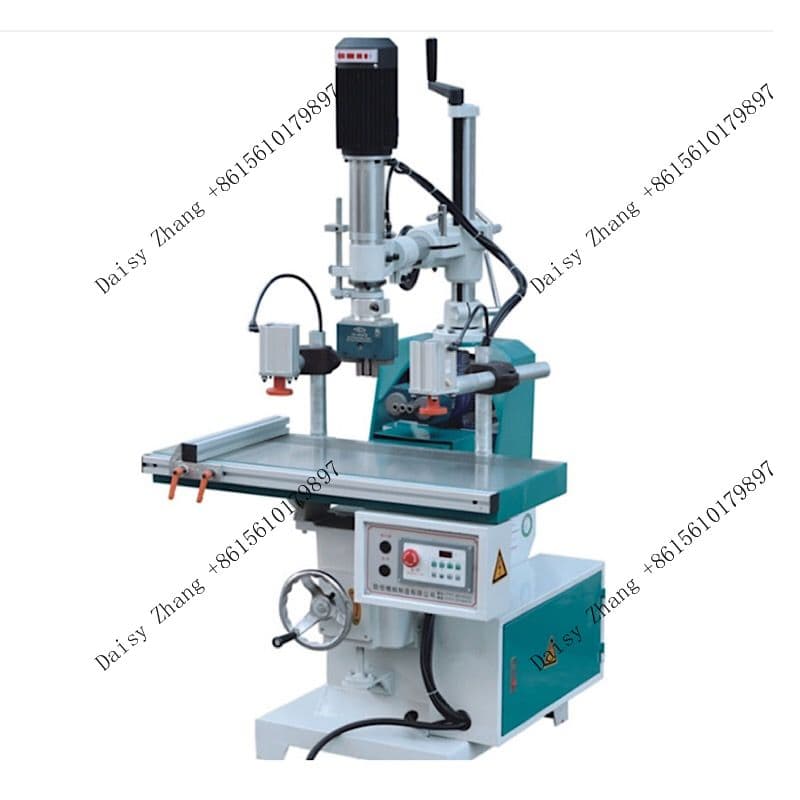 Woodworking Two Head Vertical and Horizontal Adjustable Drilling Machine