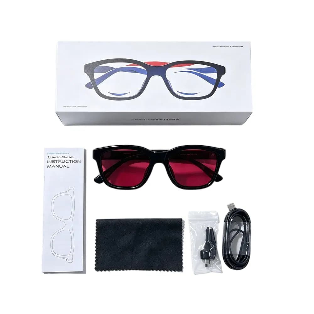 E05c Ai Smart Glasses Touch Color Change Real Time Translation Bt Calling Outdoor Sunglasses
