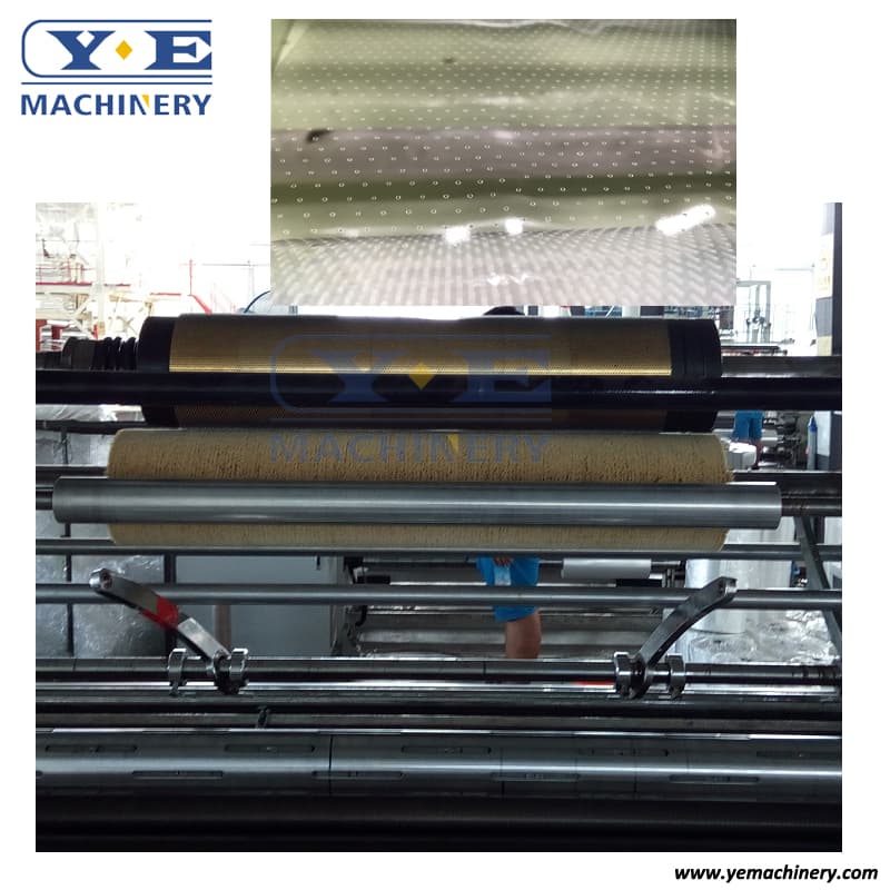 Plasitc Film Holes Perforation Slitting Machine with Meter Counting
