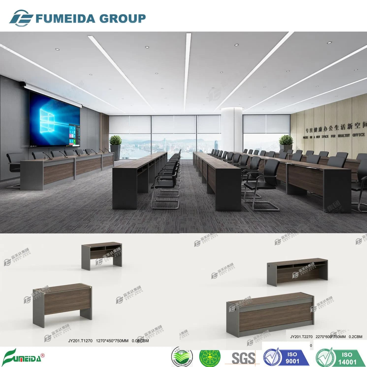 Company Hotel Training Institutions Modern Paint Simple Creative Office Desk (JY201. T1570)