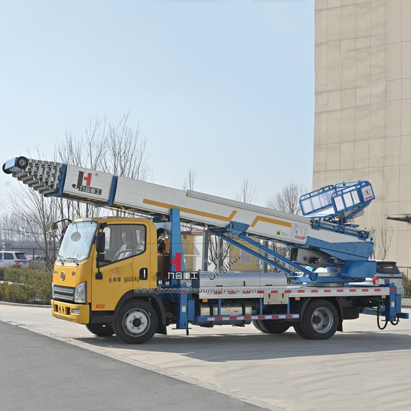 Jiuhe 45m Construction Lift Elevator Work Basket Truck Hydraulic High Altitude Operation Truck Hoist Aerial Ladder Lift Truck
