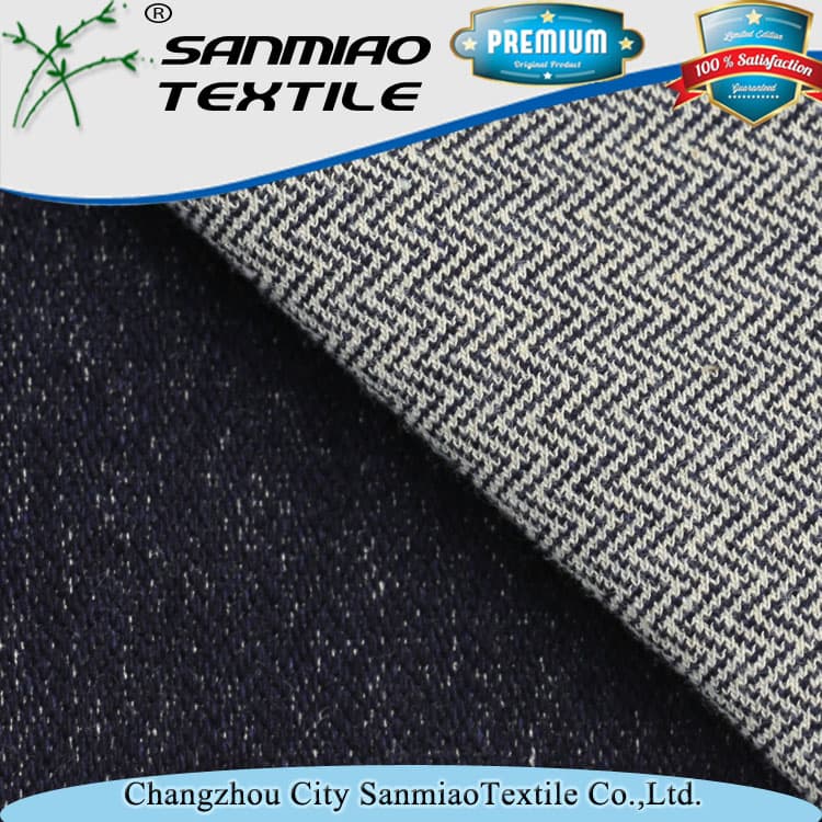 Factory New Arrival New Style Fashion Jean Knitting Knitted Denim Fabric for Pants