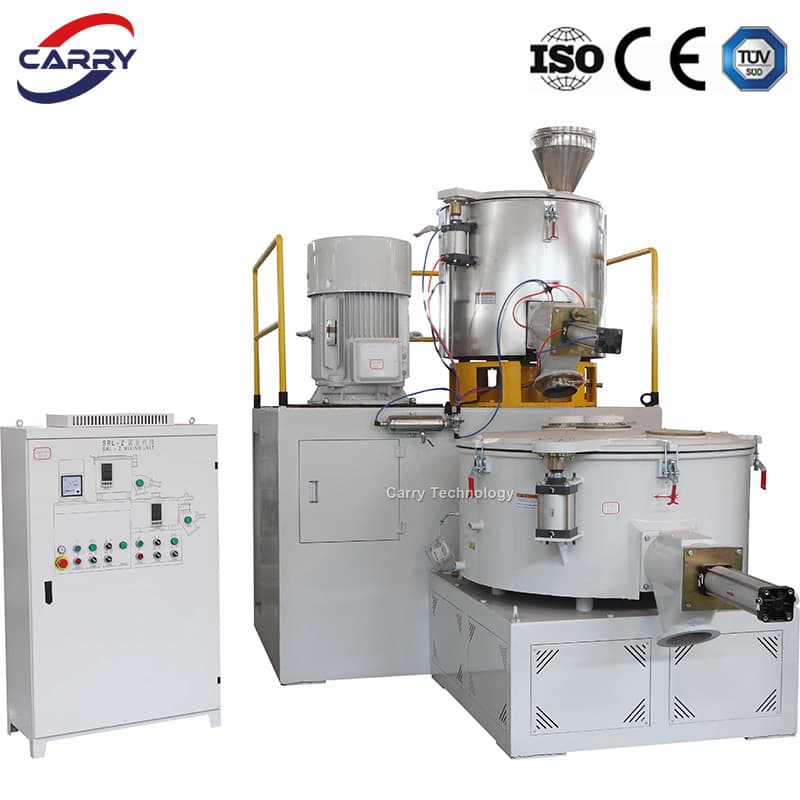 High Speed Turbo Plastic Raw Material Mixing Machine Hot and Cold WPC PVC Powder Resin Mixer for PVC Pipe Window Door Profiles Ceiling Panel Trunking Production
