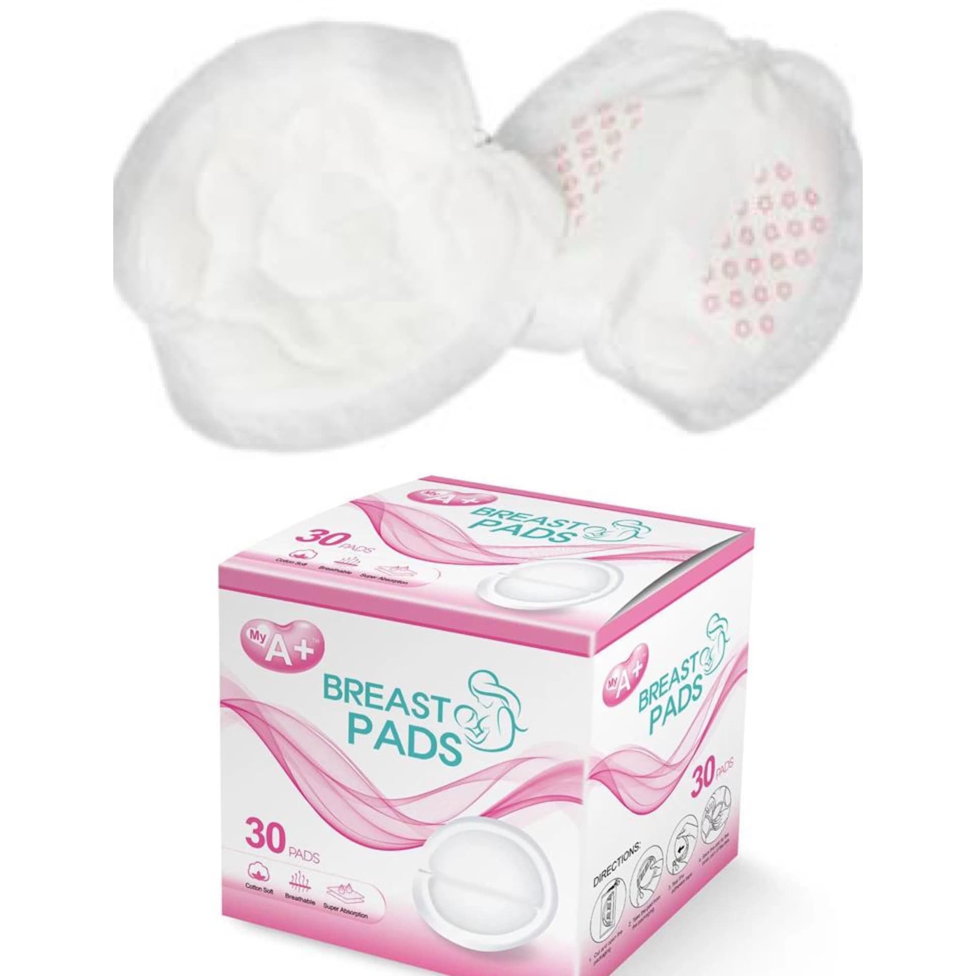 My a+ Brand Super Absorbent Breastfeeding Pads with Customized Branded Packaging