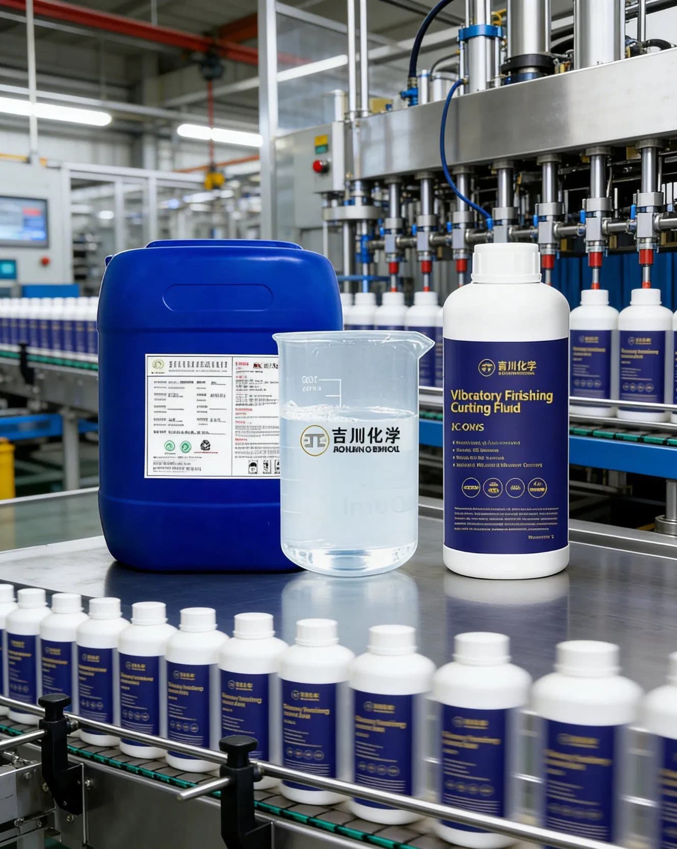 Jichuan Chemical Jc-Qx06 Specialized Precision Finishing Cutting Fluid for Tool and Hardware Accessories Vibratory Grinding and Cutting