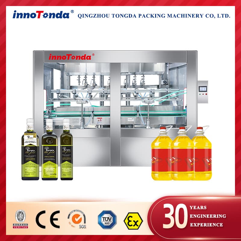 Fully Automatic Oil Filling Machine Production Line