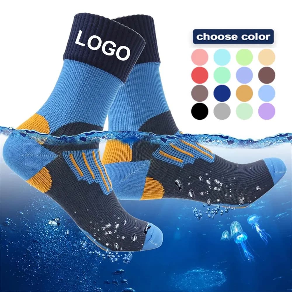 Manufacturer Design Brand Crew Workout Branded Unisex Logo Compression Wholesale Soft Athletic Custom Waterproof Socks