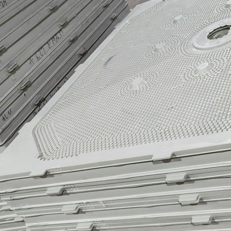 Bean Grey Polypropylene Diaphragm Plate for Sludge Dewatering and Sewage Treatment