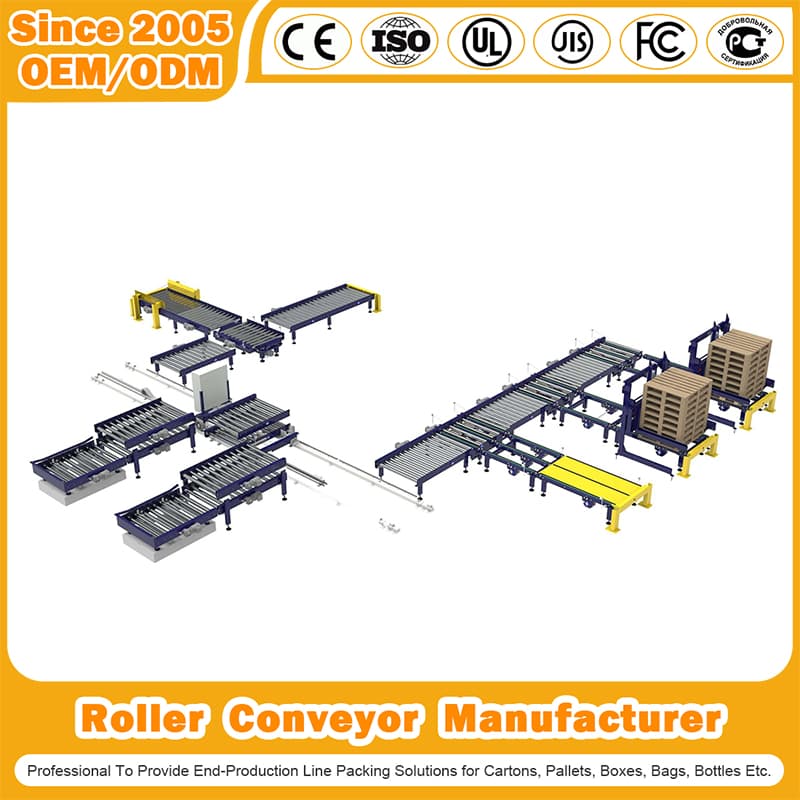 ISO Certification Conveyormanufacturer Extendable Stainless Motorised OEM Flexible Skate Wheel/Belt/V Salt Chain Conveyor Custom Roller Conveyor