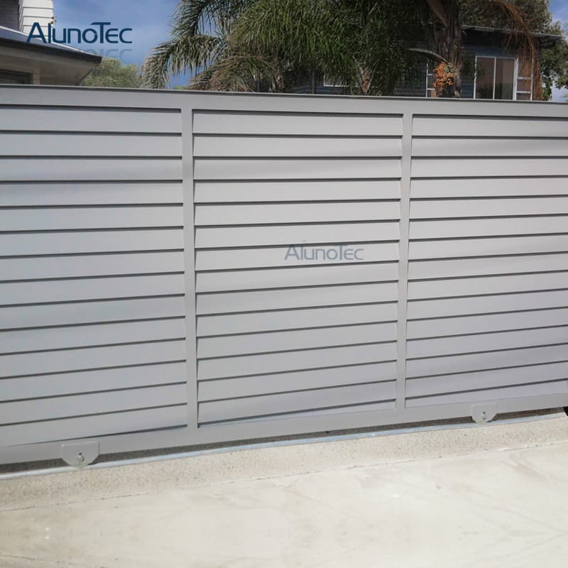 Security Residential Slat Customized Aluminum Balcony Fencing Villa Garden Black Railings